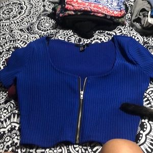 Royal blue top